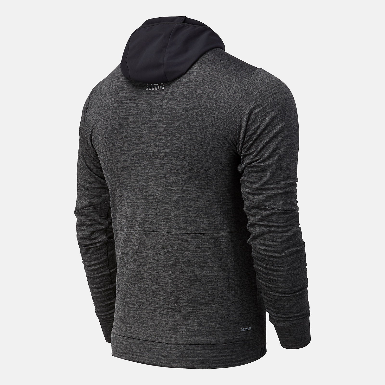 Heather Charcoal NYC Marathon Impact Run Grid Back Hoodie New Balance Clothing