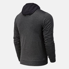 Heather Charcoal NYC Marathon Impact Run Grid Back Hoodie New Balance Clothing