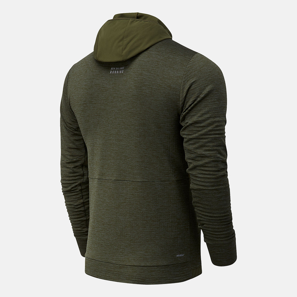 Oak Leaf Green NYC Marathon Impact Run Grid Back Hoodie New Balance Clothing