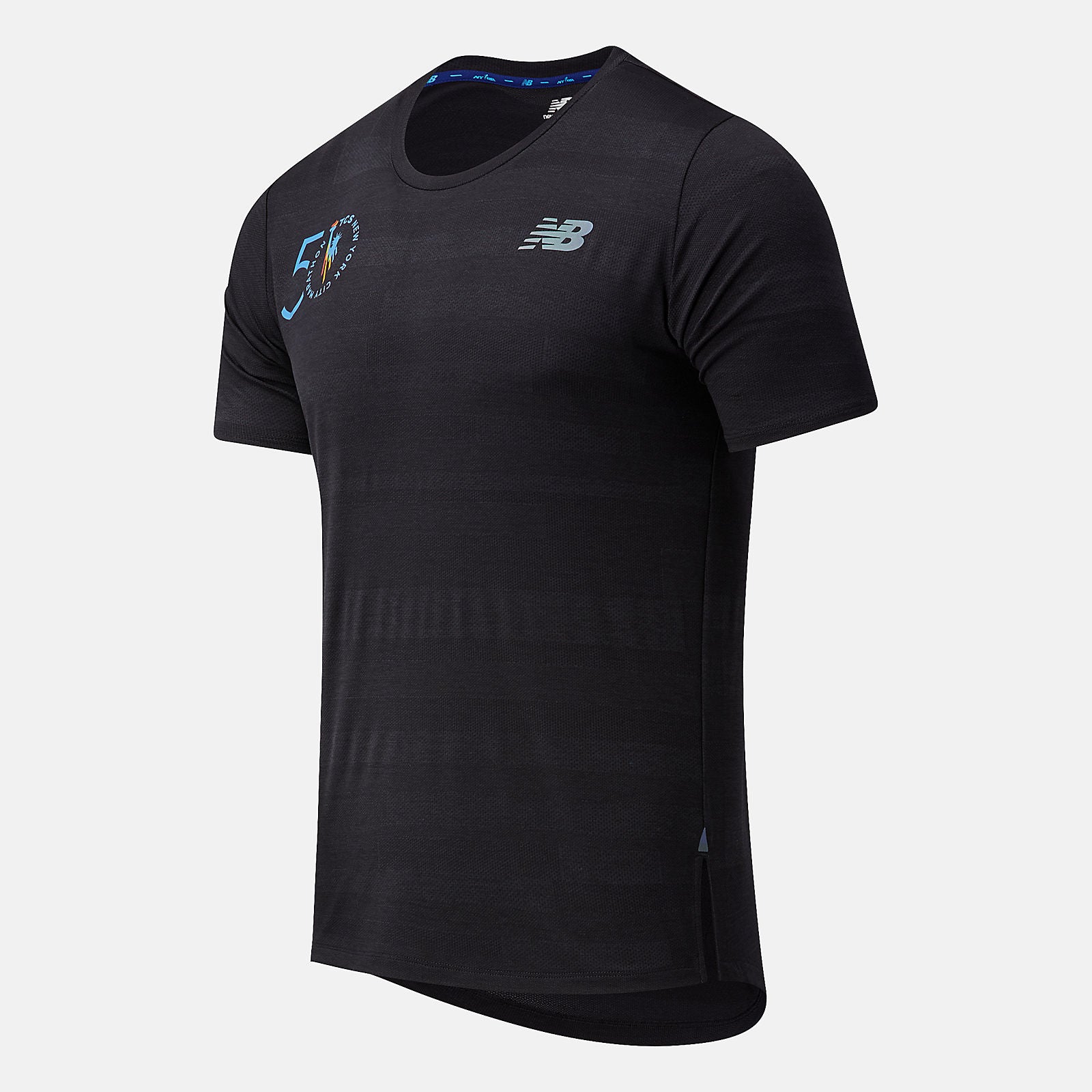 Black NYC Marathon Q Speed Fuel Jacquard Short Sleeve New Balance Clothing