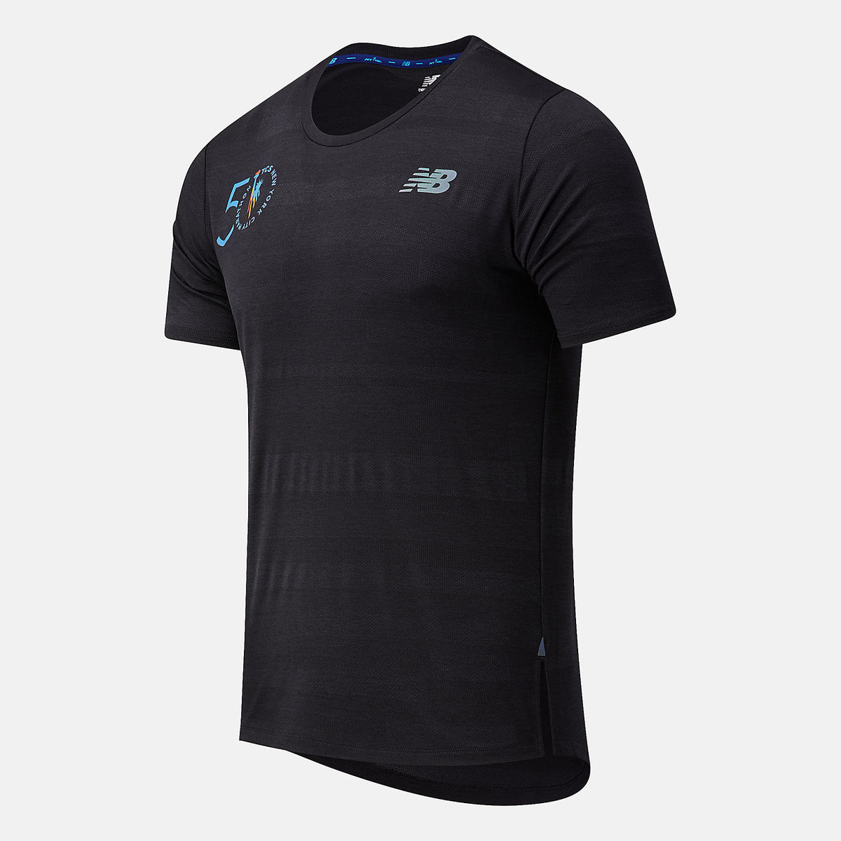 Black NYC Marathon Q Speed Fuel Jacquard Short Sleeve New Balance Clothing
