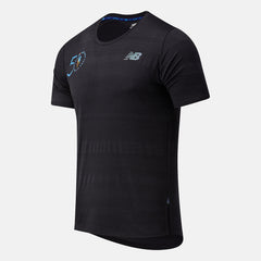 Black NYC Marathon Q Speed Fuel Jacquard Short Sleeve New Balance Clothing