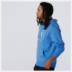 Faded Cobalt NYC Marathon Essentials Stacked Logo Po Hoodie New Balance Clothing