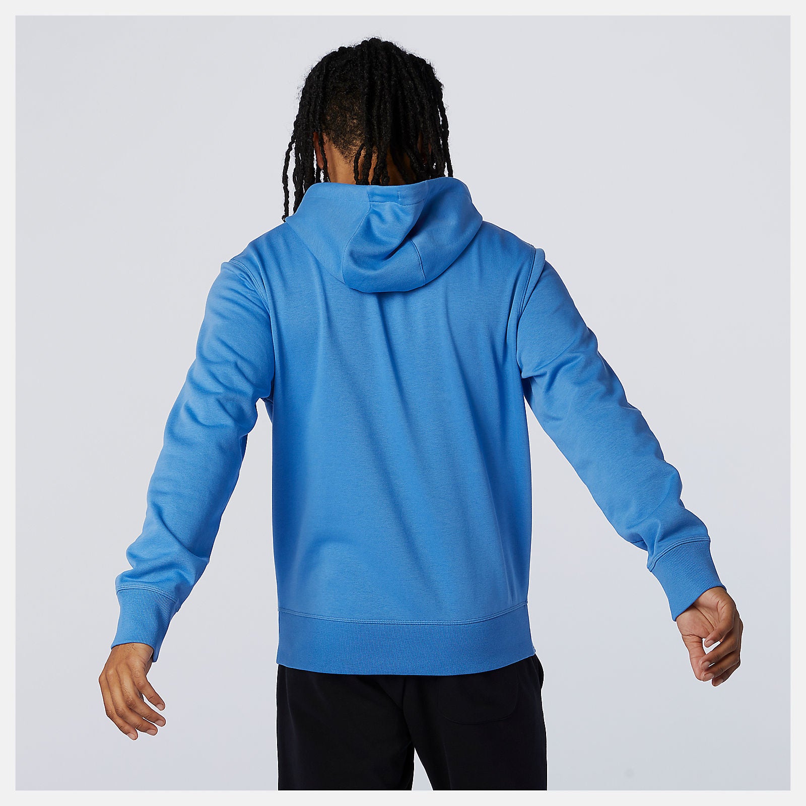 Faded Cobalt NYC Marathon Essentials Stacked Logo Po Hoodie New Balance Clothing