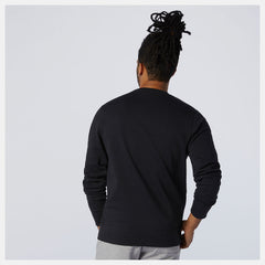 Black NB Essentials Stacked Logo Crew New Balance Clothing