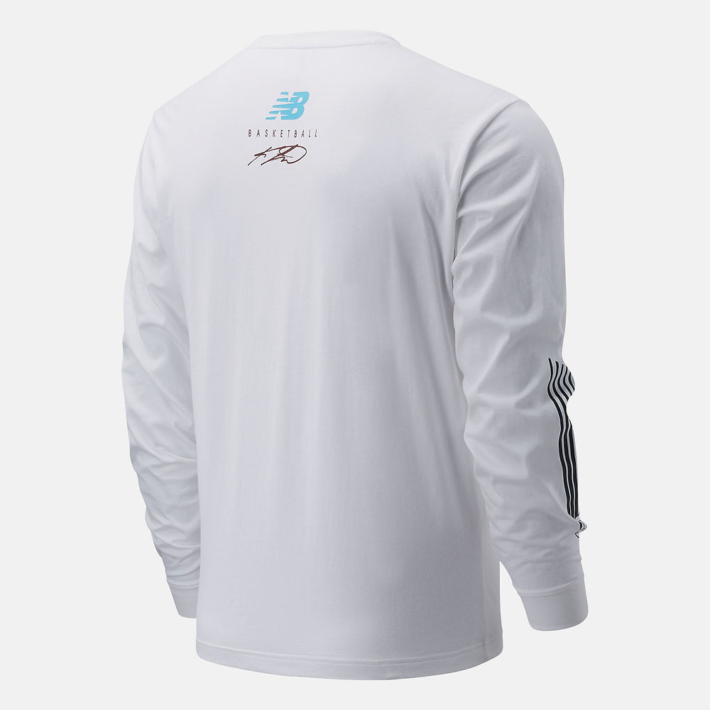 White KL2 Moreno Valley LS Tee New Balance Clothing