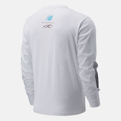 White KL2 Moreno Valley LS Tee New Balance Clothing