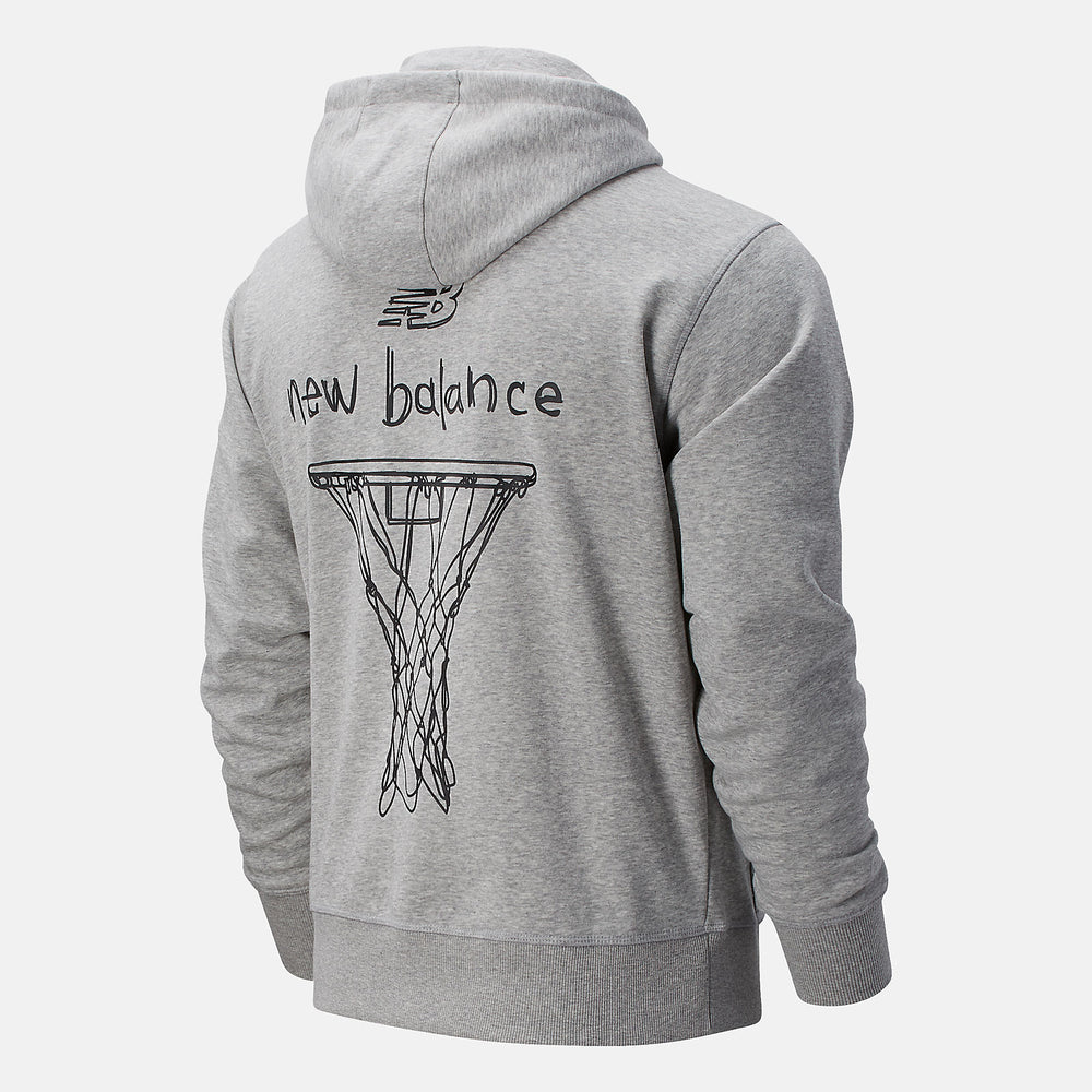 Athletic Grey NB Swish Hoodie New Balance Clothing