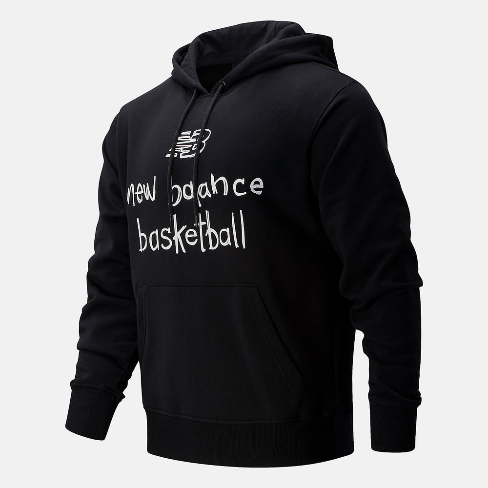Black NB Swish Hoodie New Balance Clothing