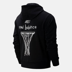 Black NB Swish Hoodie New Balance Clothing