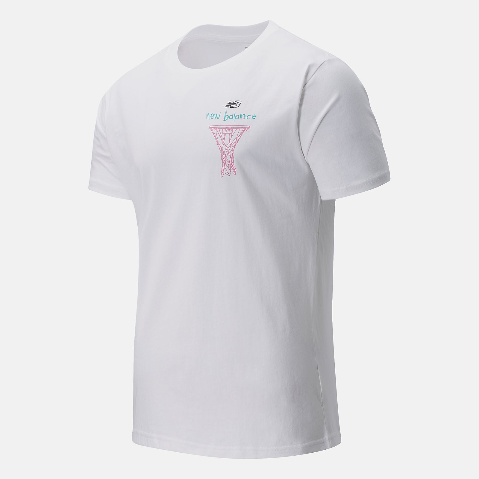 White Multi NB Swish Tee New Balance Clothing