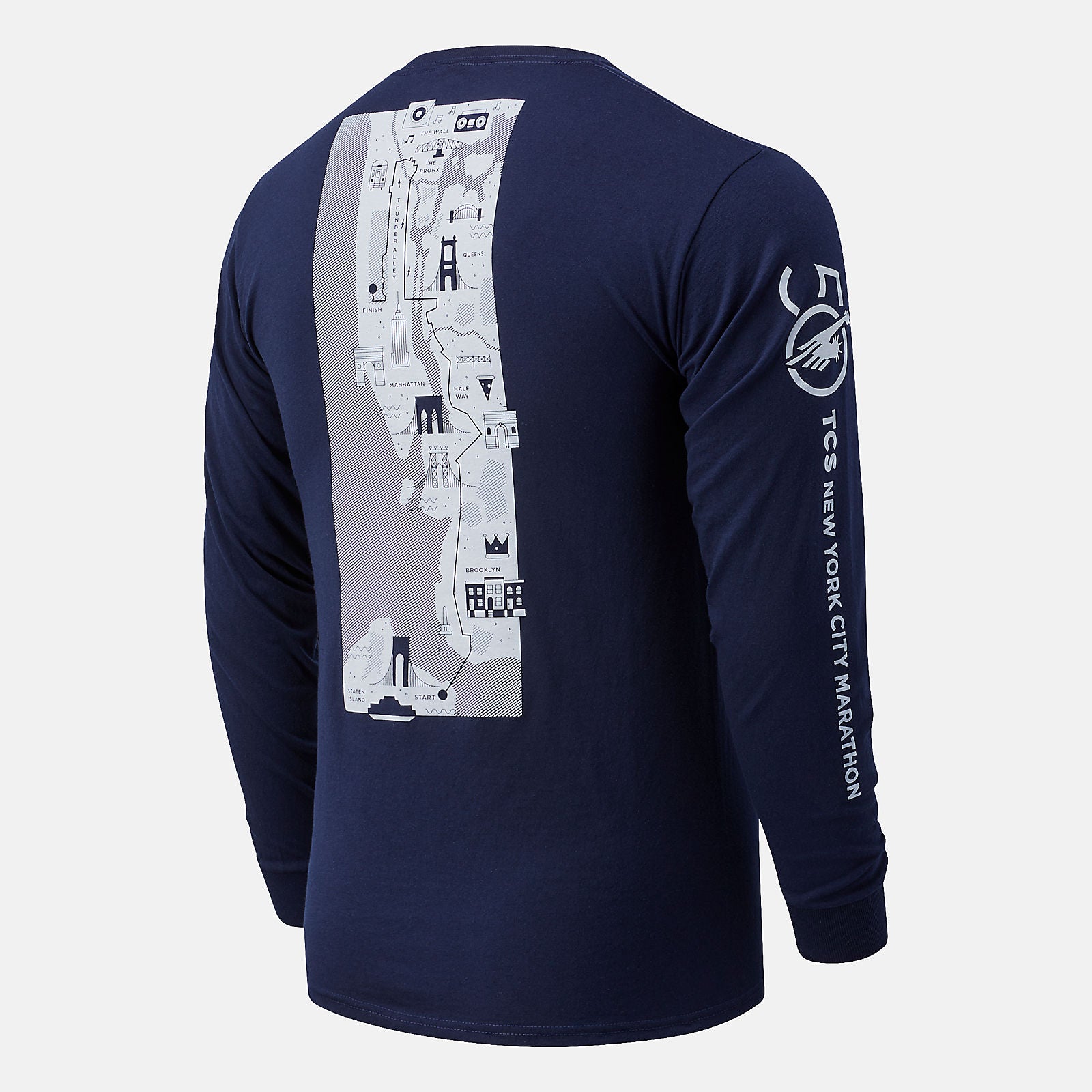Pigment NYC Marathon Map Long Sleeve New Balance Clothing