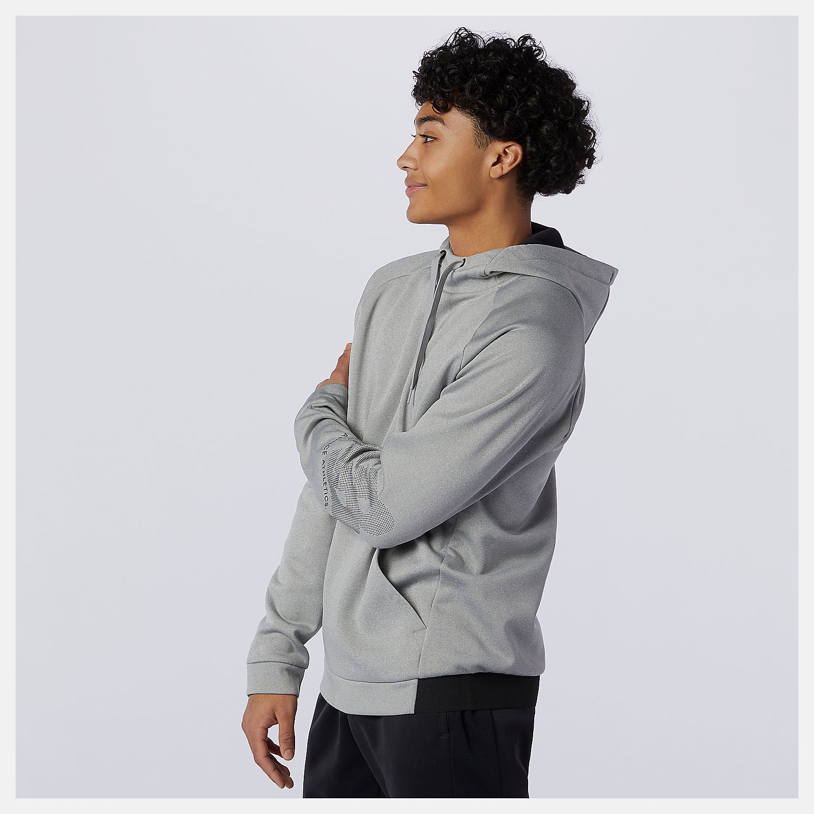 Athletic Grey Tenacity Fleece Pullover New Balance Clothing
