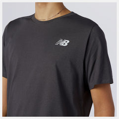 Black Heather Heathertech Tee New Balance Clothing
