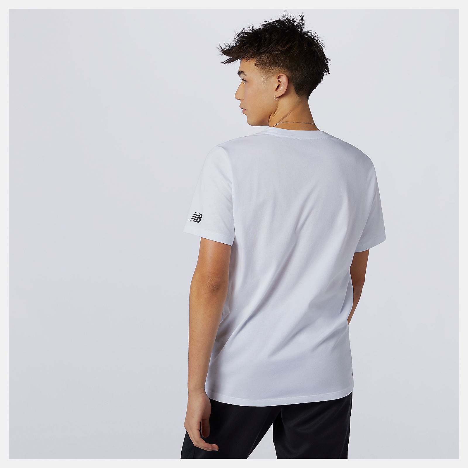 White Graphic Heathertech Tee New Balance Clothing