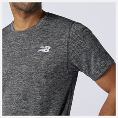 Black Heather Tenacity Tee New Balance Clothing