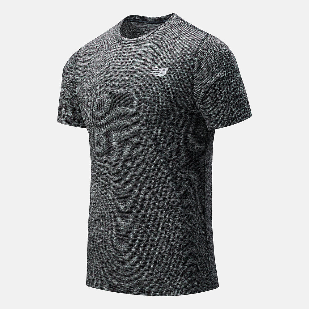 Black Heather Tenacity Tee New Balance Clothing