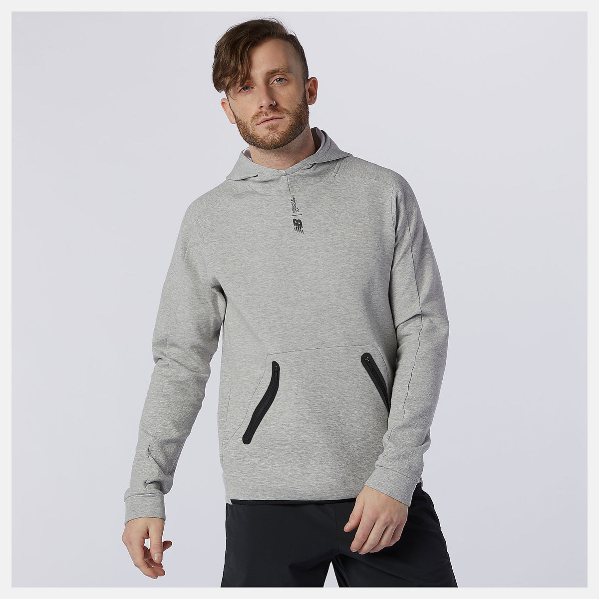 Athletic Grey Fortitech Fleece Pullover New Balance Clothing