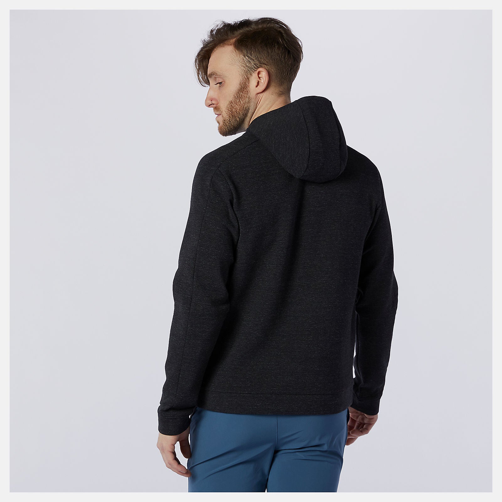 Black Heather Fortitech Fleece Pullover New Balance Clothing