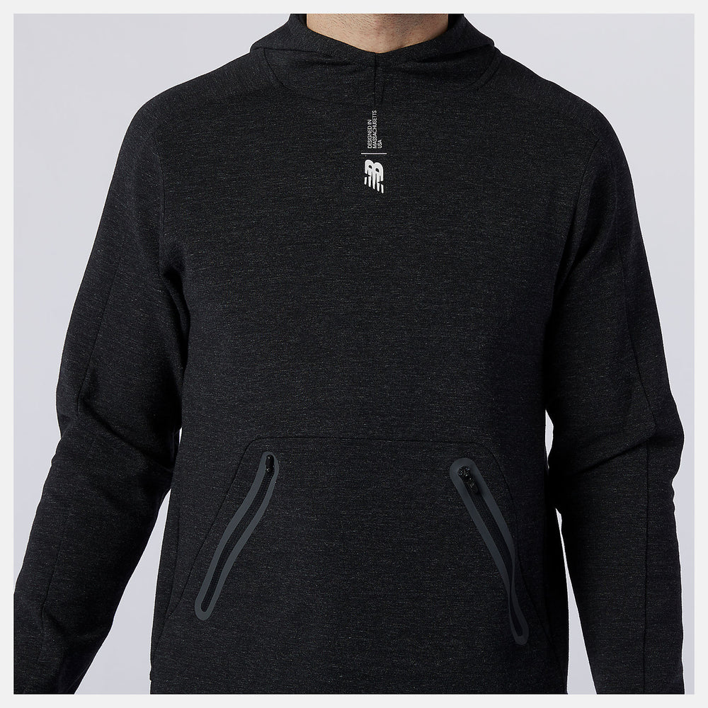 Black Heather Fortitech Fleece Pullover New Balance Clothing