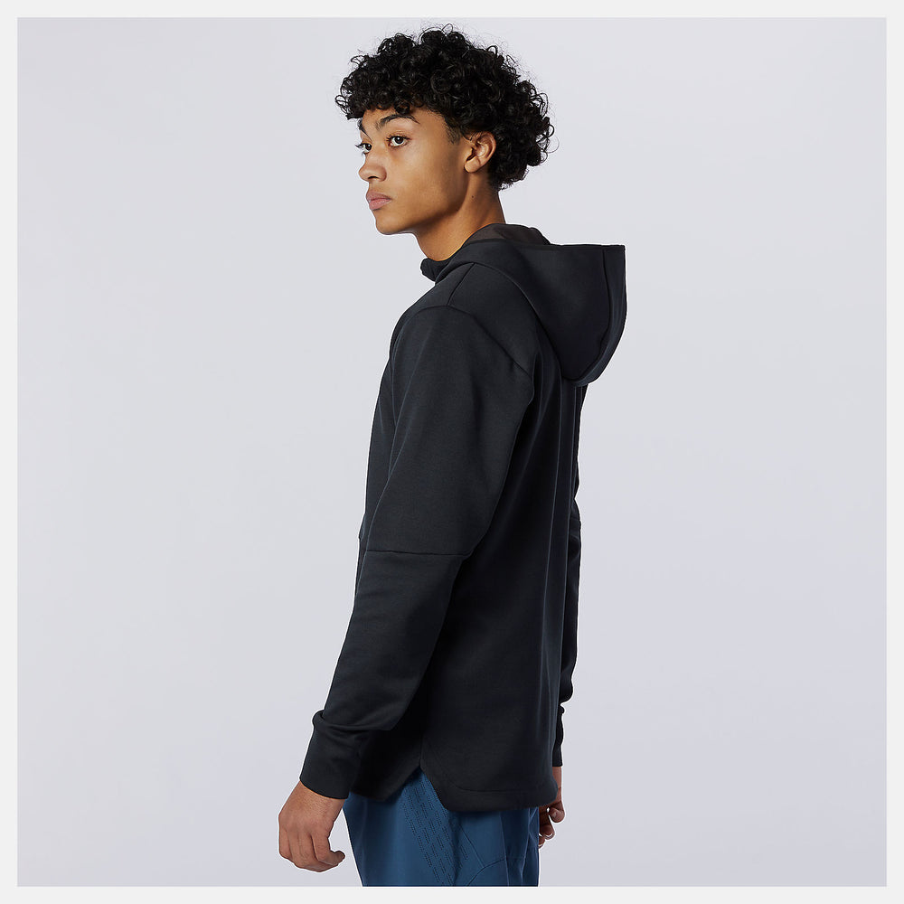 Black Heather Q Speed Fuel Hoodie New Balance Clothing