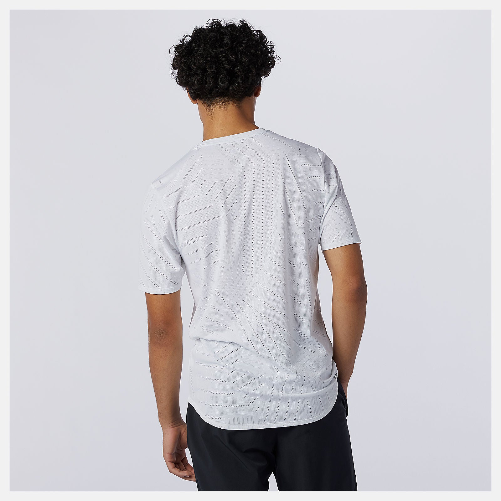 White Q Speed Fuel Short Sleeve New Balance Clothing