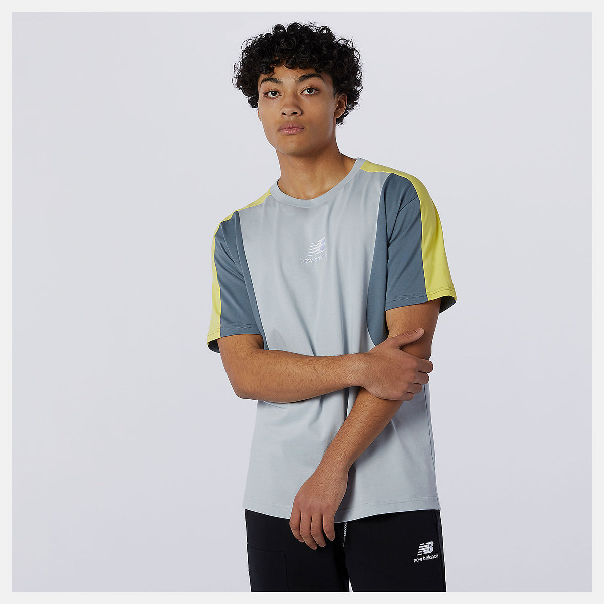 Light Cyclone NB Athletics Color Block Tee New Balance Clothing