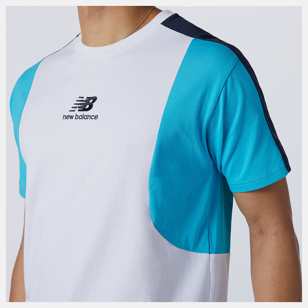 Virtual Sky NB Athletics Color Block Tee New Balance Clothing