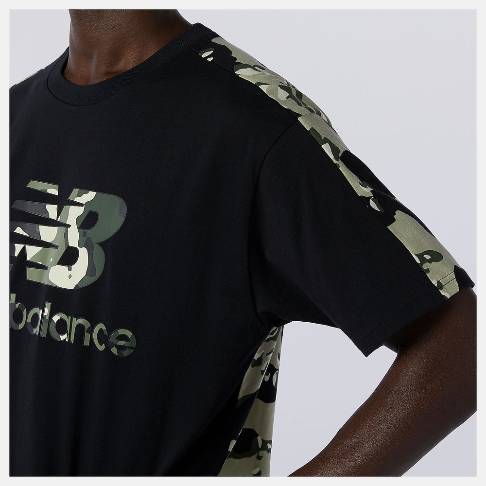 Black Multi NB Essential Camo Tee New Balance Clothing