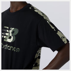 Black Multi NB Essential Camo Tee New Balance Clothing