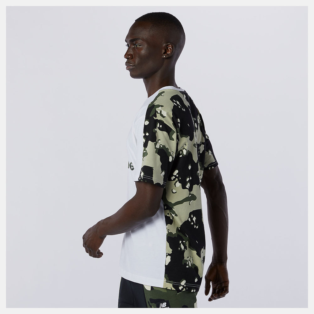 White Multi NB Essential Camo Tee New Balance Clothing