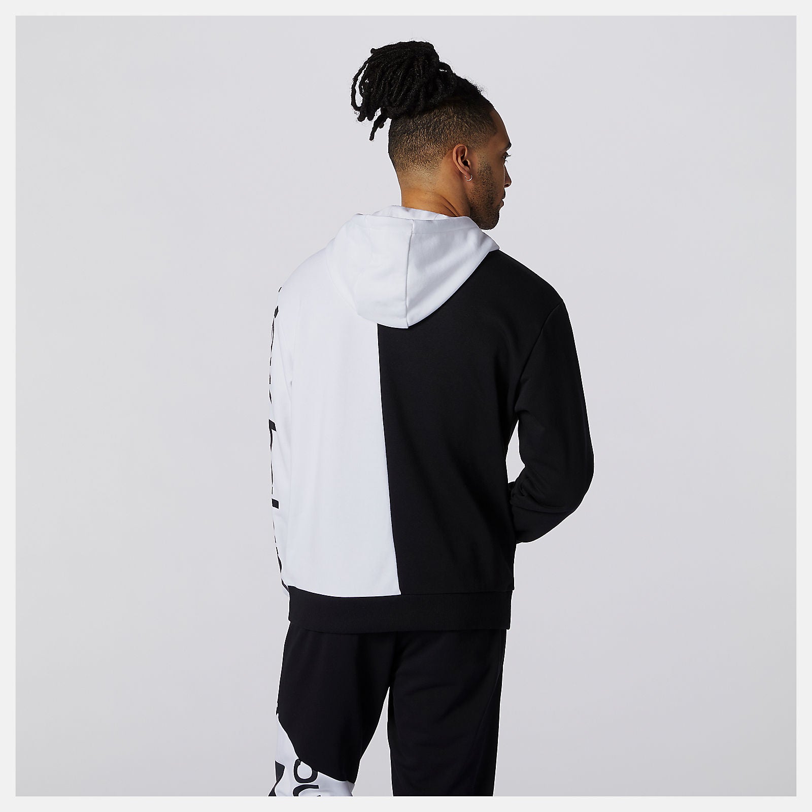 Black Multi NB Athletics Splice Hoody New Balance Clothing
