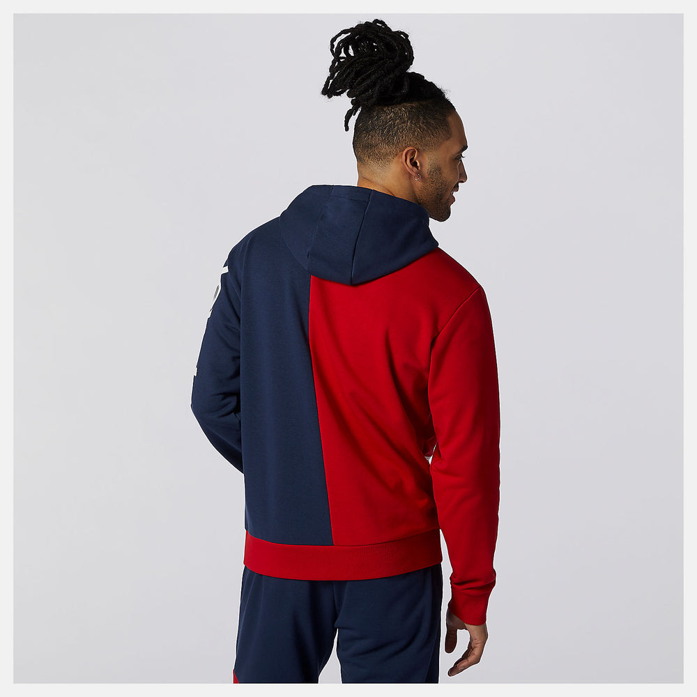Team Red Inline NB Athletics Splice Hoody New Balance Clothing