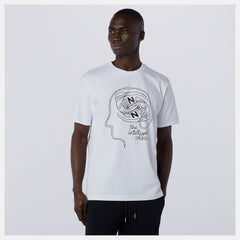 White NB Athletics Delorenzo Shoe Tee New Balance Clothing