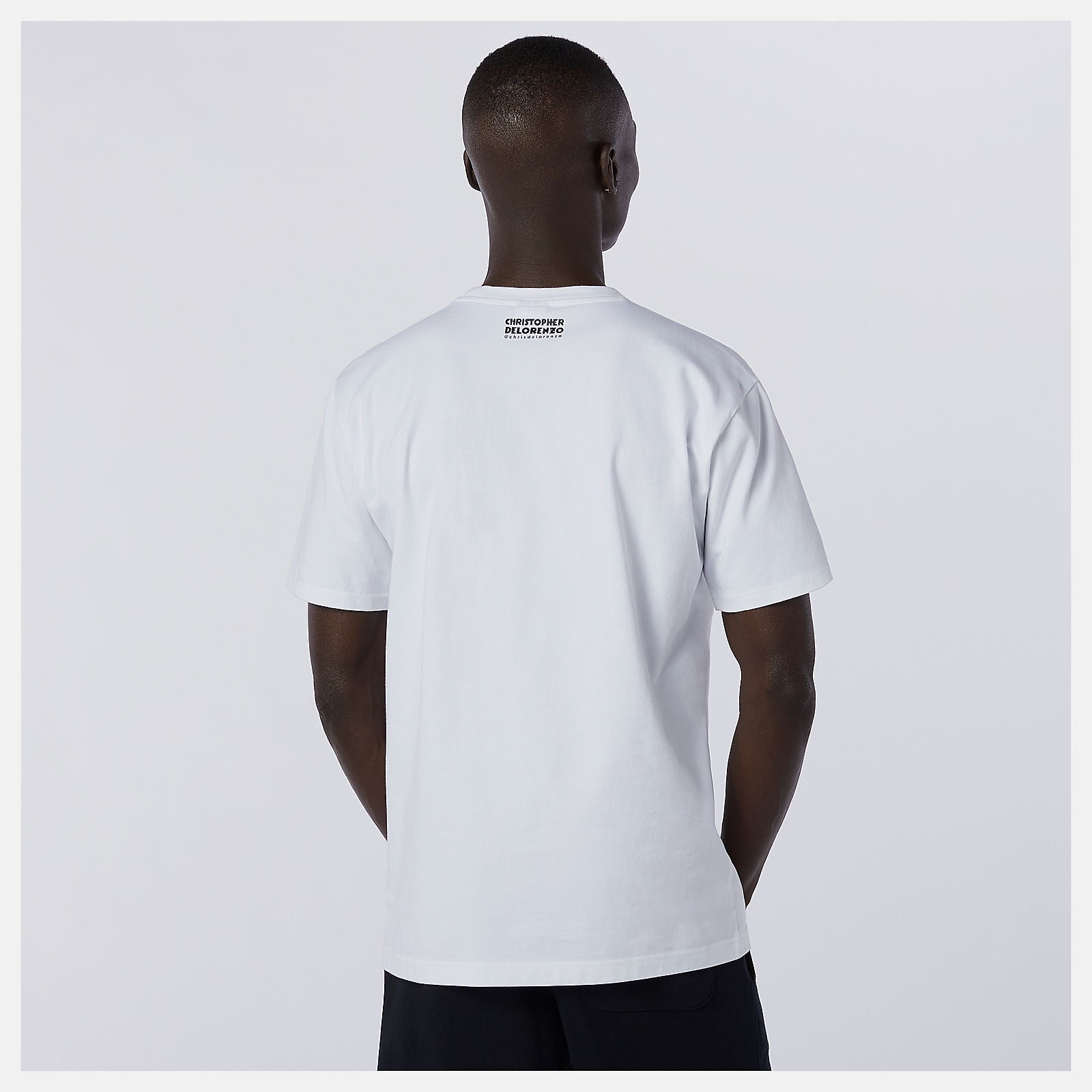 White NB Athletics Delorenzo Shoe Tee New Balance Clothing