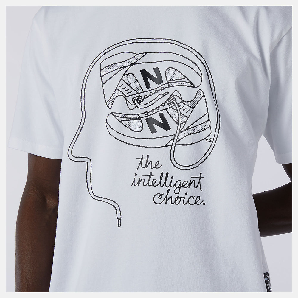 White NB Athletics Delorenzo Shoe Tee New Balance Clothing