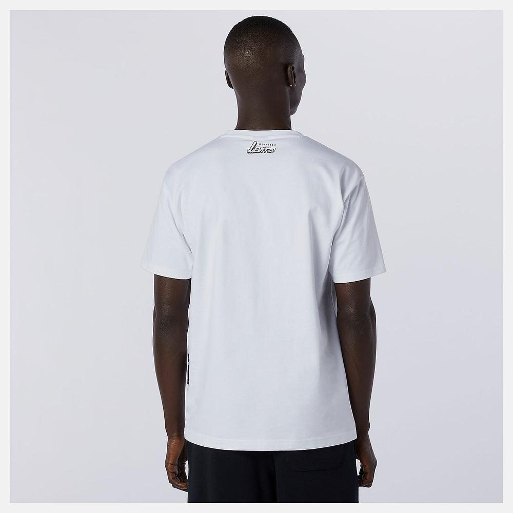 White NB Athletics Levitzo Dad Tee New Balance Clothing