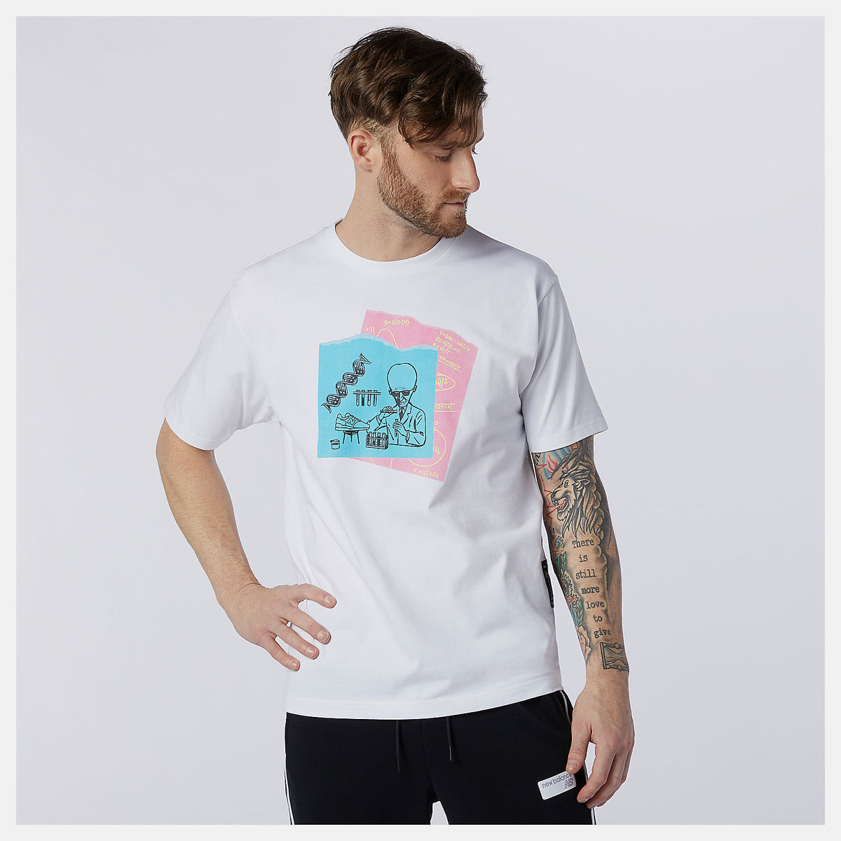 White NB Athletics Evans Science Tee New Balance Clothing