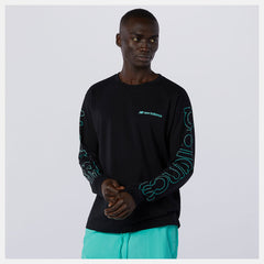 Black NB Sport Style Optiks Longsleeve Tee New Balance Clothing