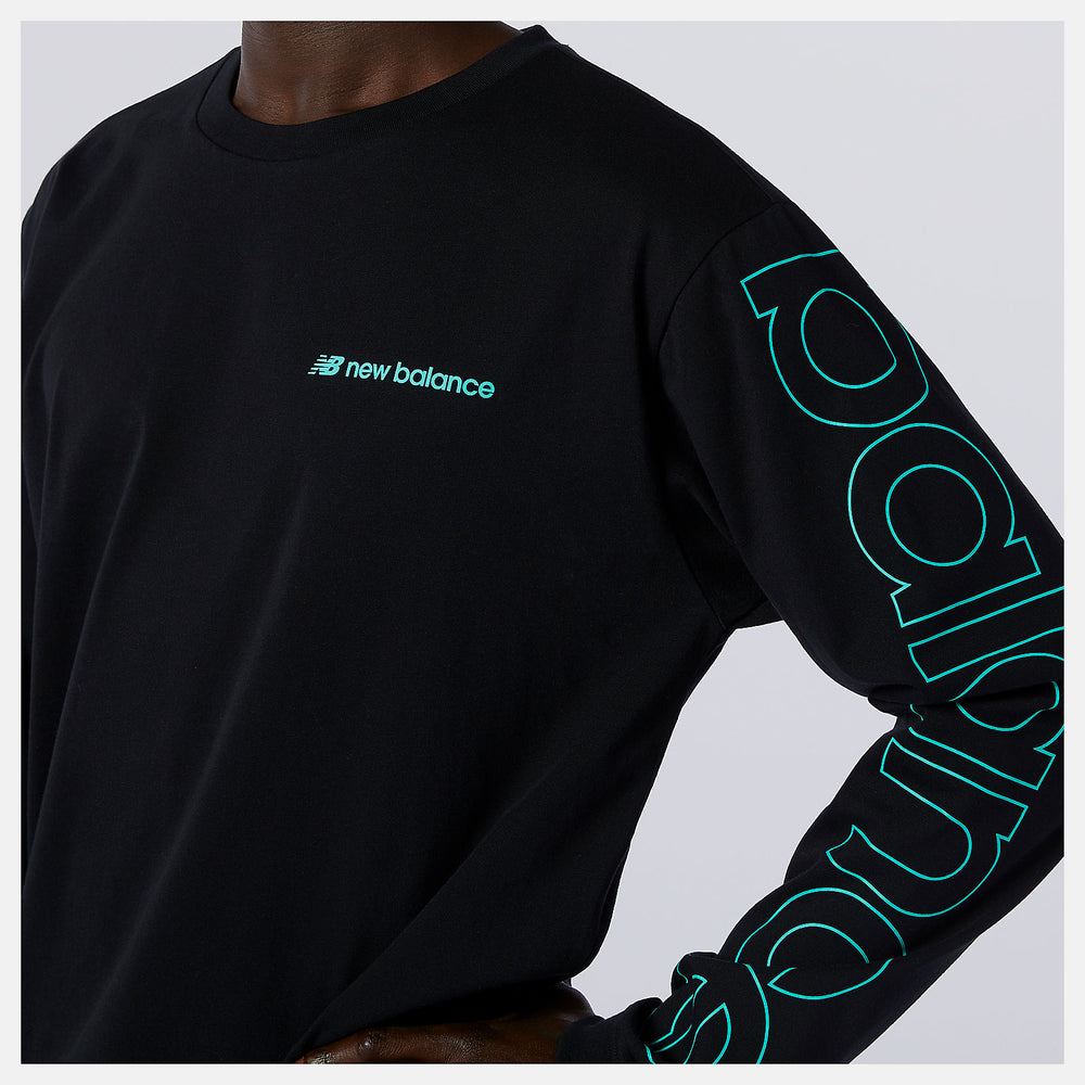 Black NB Sport Style Optiks Longsleeve Tee New Balance Clothing