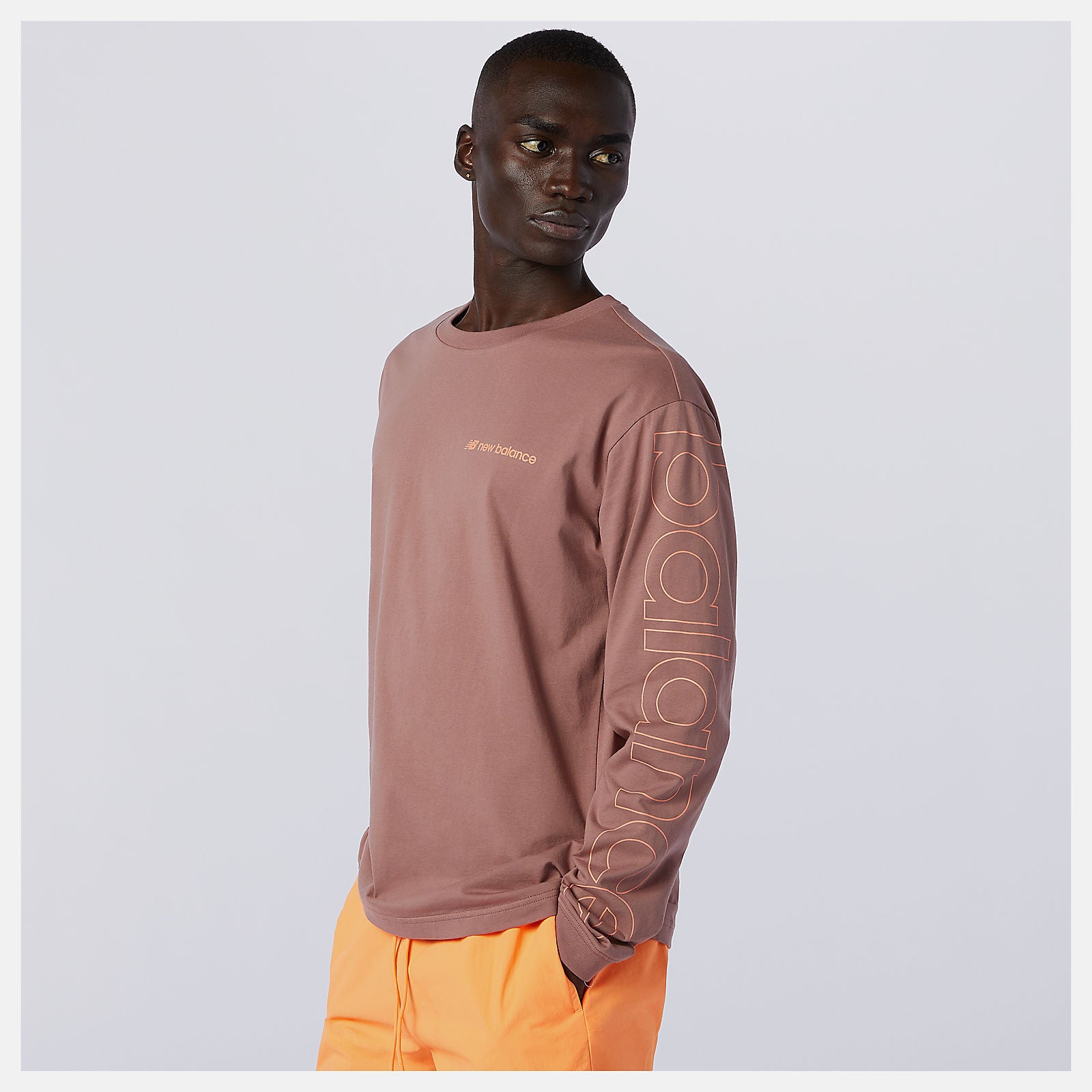 Red NB Sport Style Optiks Longsleeve Tee New Balance Clothing