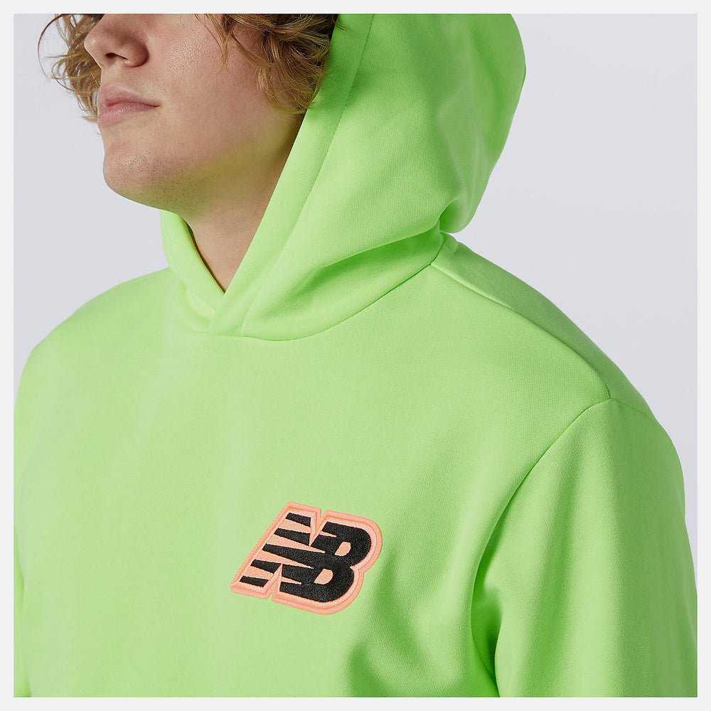 Bleached Lime Glo NB Athletics Psy Varsity Hoodie New Balance Clothing