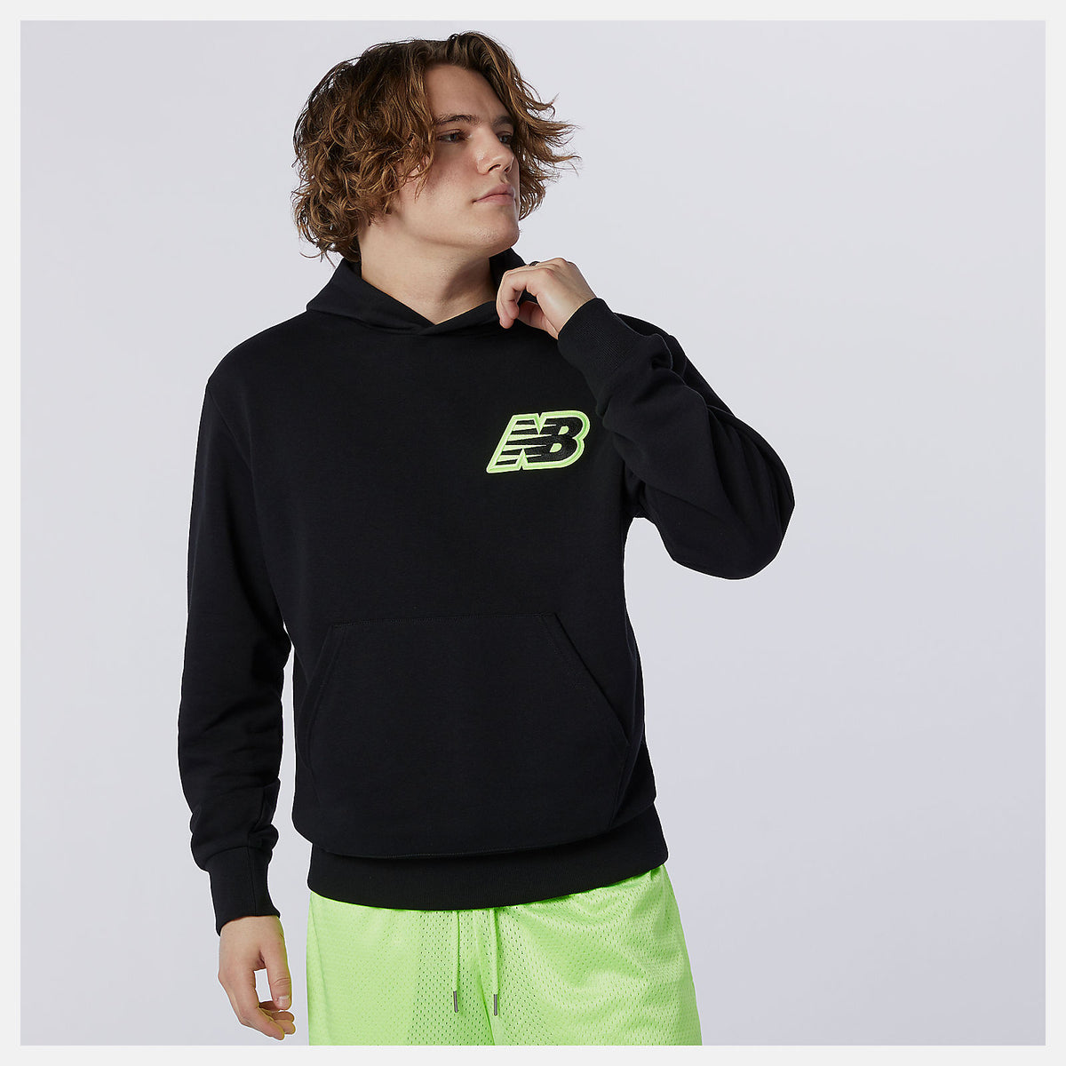 Black NB Athletics Psy Varsity Hoodie New Balance Clothing