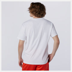 White NB Essentials Runner Tee New Balance Clothing