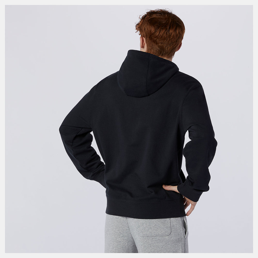 Black NB Essentials Embroidered Hoodie New Balance Clothing