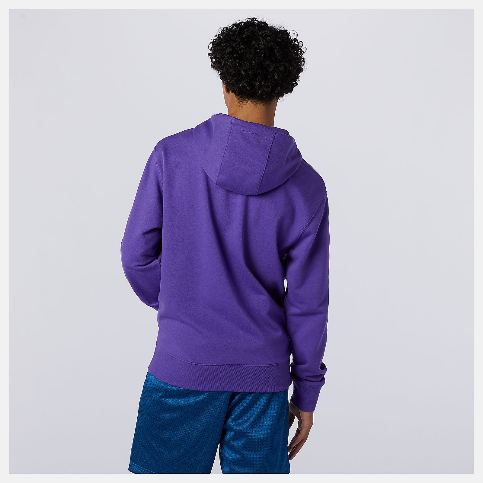 Prism Purple NB Essentials Embroidered Hoodie New Balance Clothing
