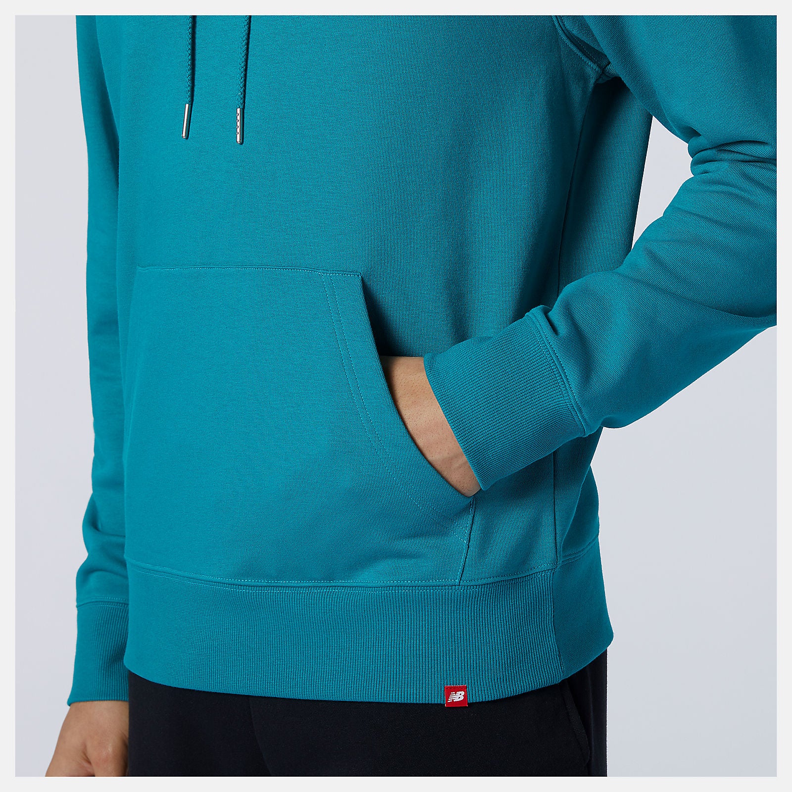 Team Teal NB Essentials Embroidered Hoodie New Balance Clothing