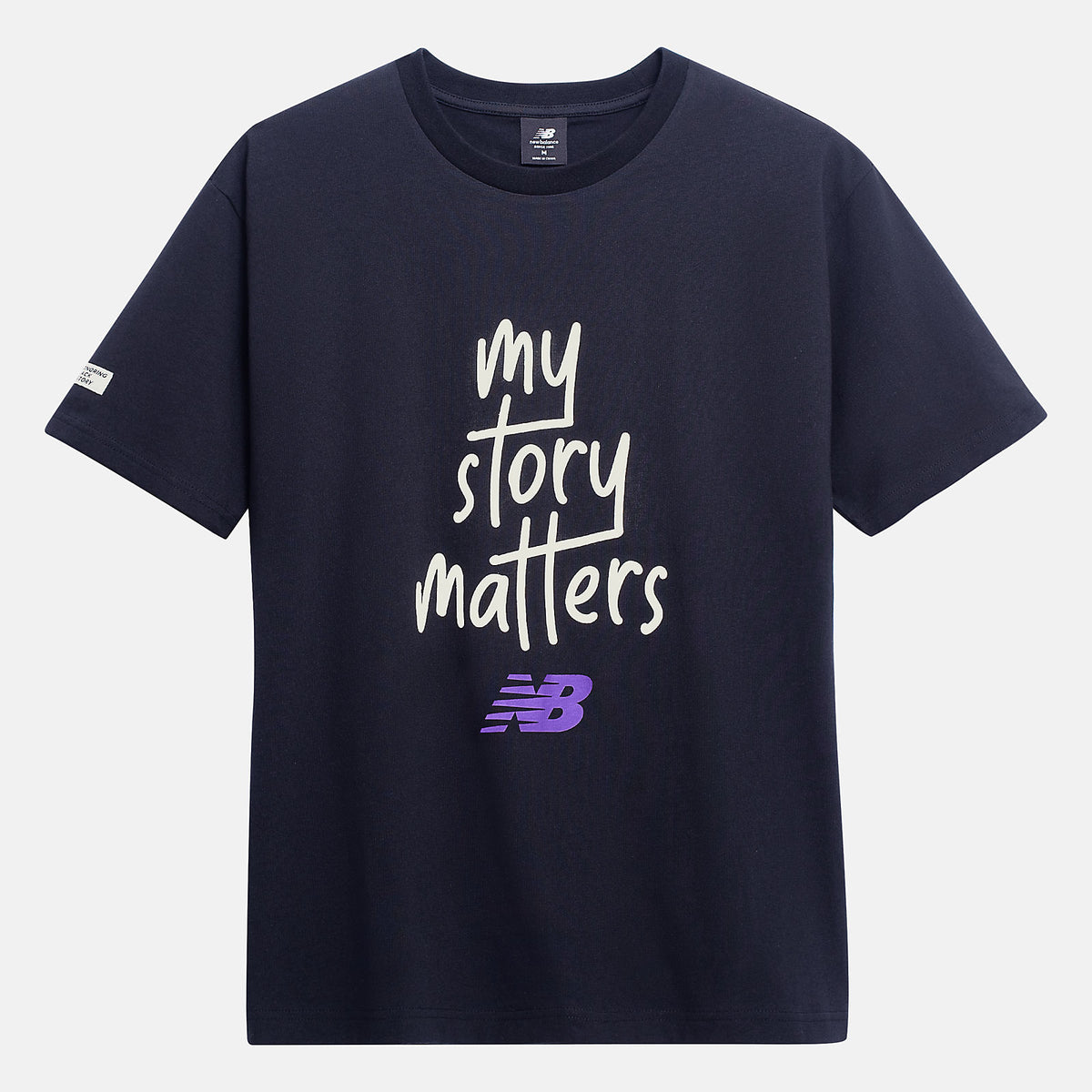 Black My Story Matters Tee New Balance Clothing
