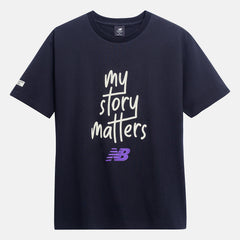 Black My Story Matters Tee New Balance Clothing