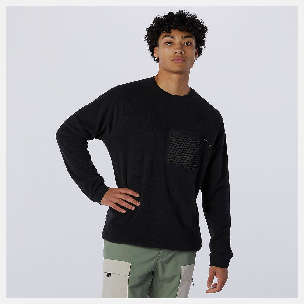 Black NB All Terrain Pocket Crew New Balance Clothing